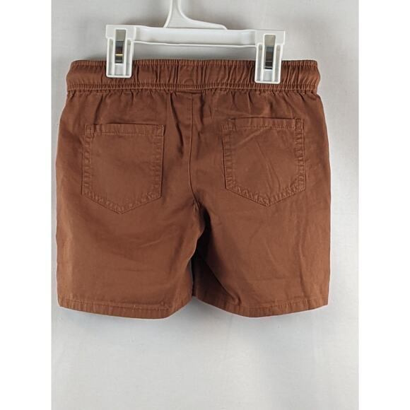 Chino Shorts Cat & Jack Brown XS Casual Adjustable Waist Drawstring Pocket Short - Picture 8 of 8